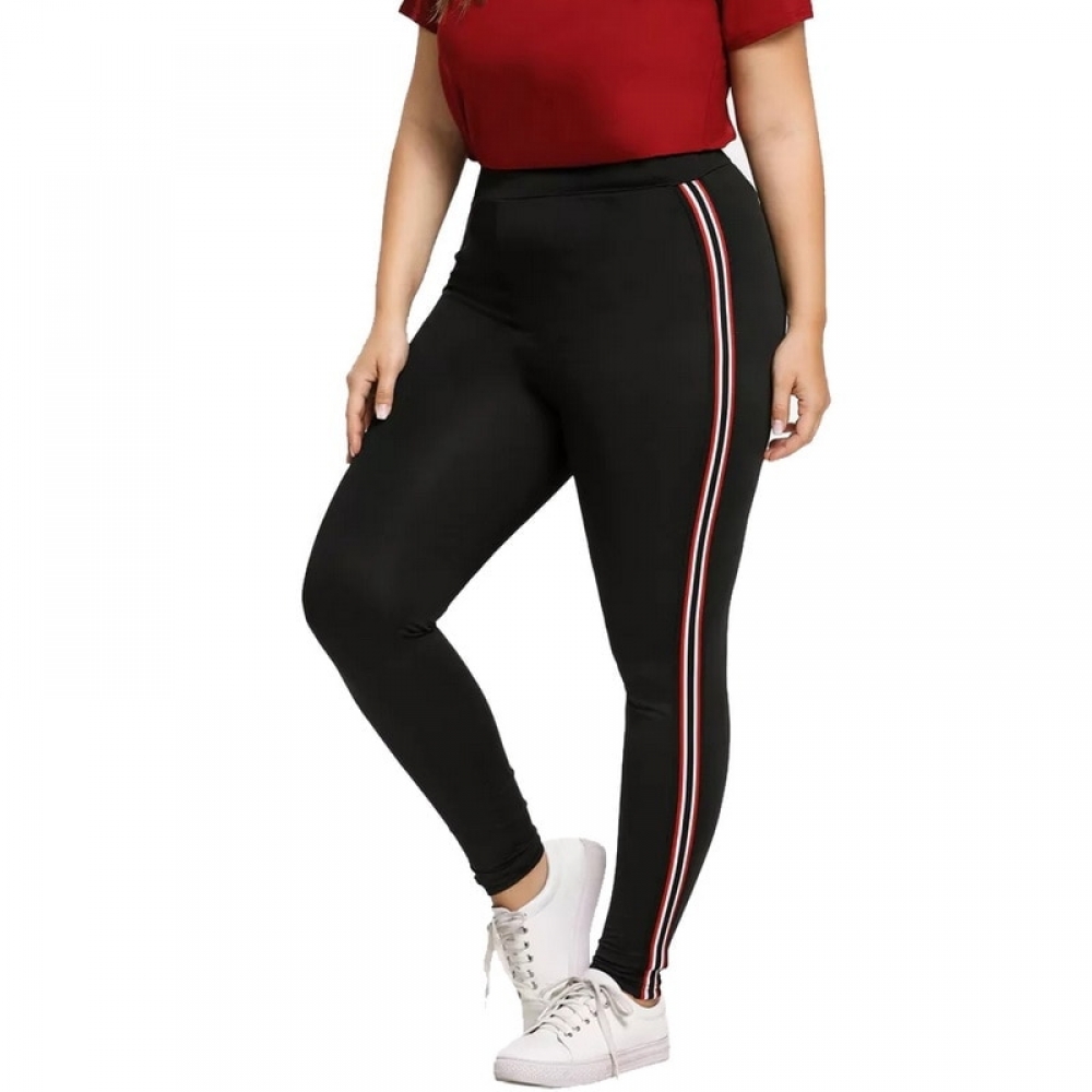 Awesome Gym Leggings with Stripe Plus Size Awesome Leggings Outfit