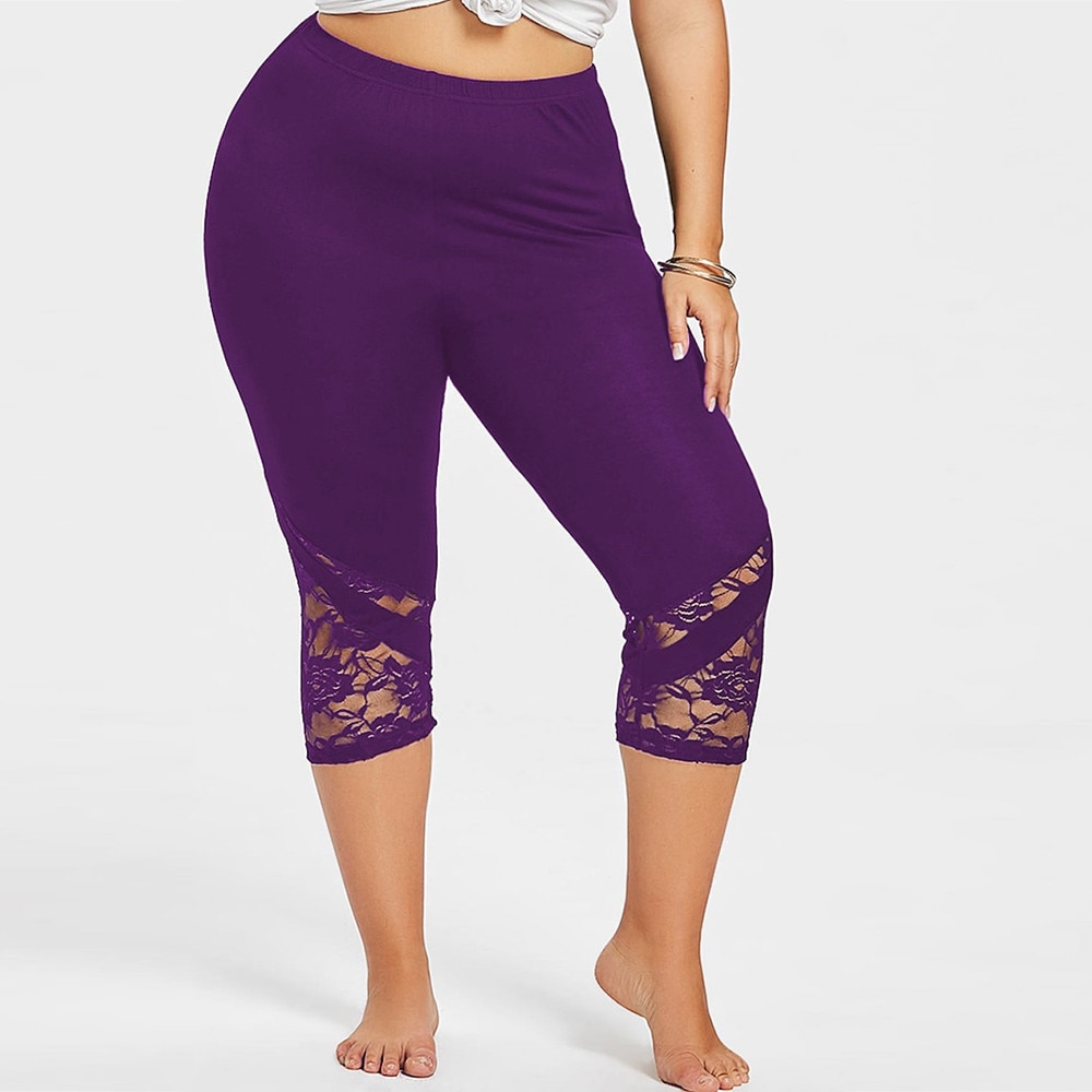 Flower Lace Leggings with Plus Size – Awesome Leggings Outfit by Rhbiz.biz