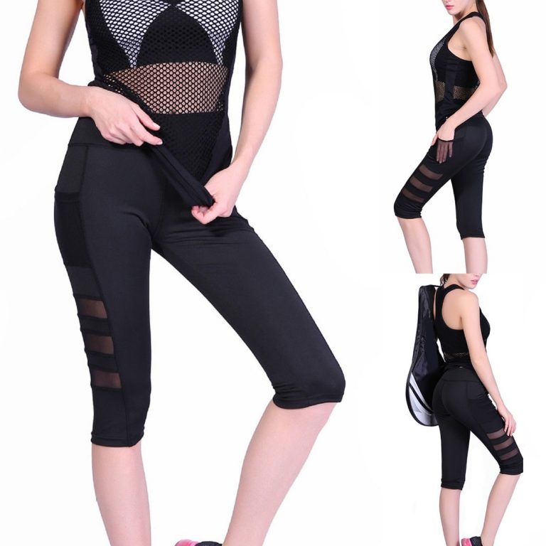 Ladies sports leggings with pocket mesh type Awesome Leggings