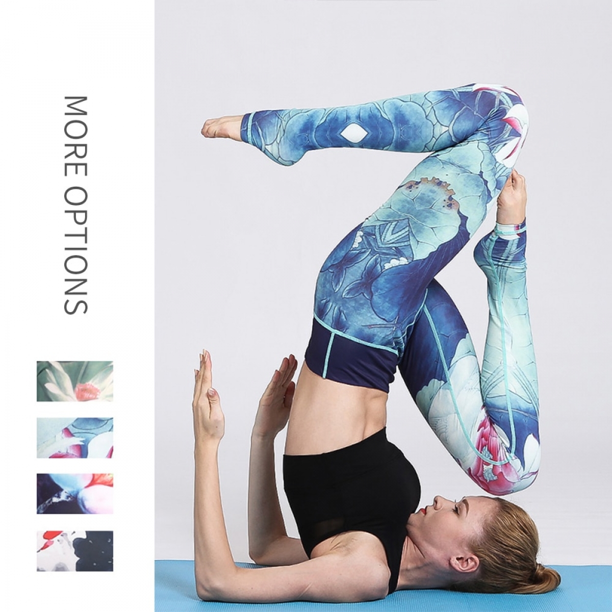 floral gym leggings